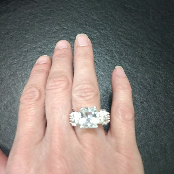 Jewelry - *Sale*  Sterling silver and white sapphire ring